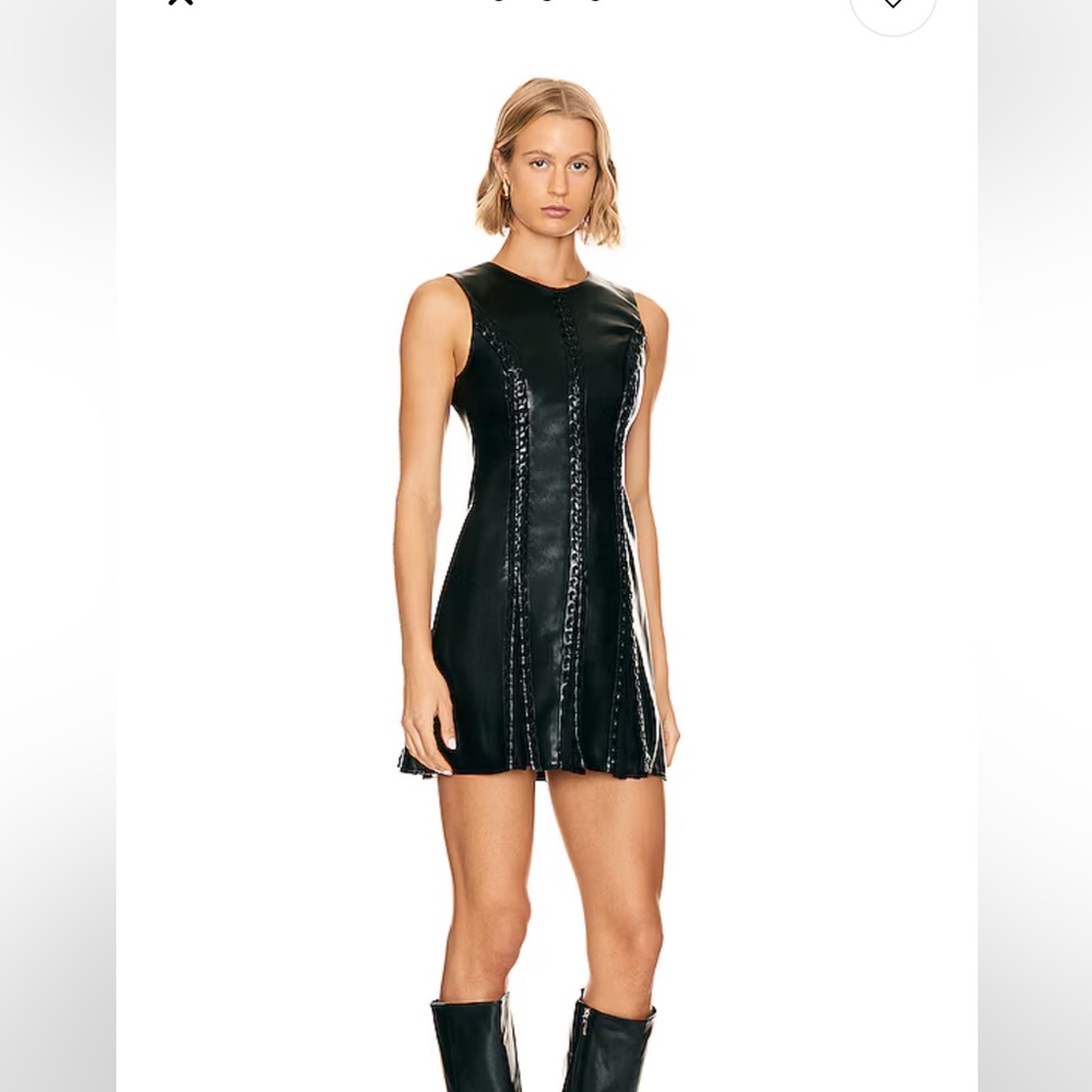 Jonathan Simkhai remmie like leather dress NWT